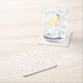 Dessous-de-verre Carré En Papier Motif Pastel Star (En situation)