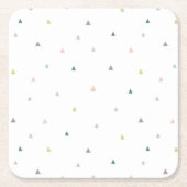 Dessous-de-verre Carré En Papier Motif Pastel Triangle (Devant)