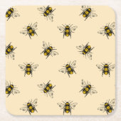 Dessous-de-verre Carré En Papier Motif Queen Bee (Devant)