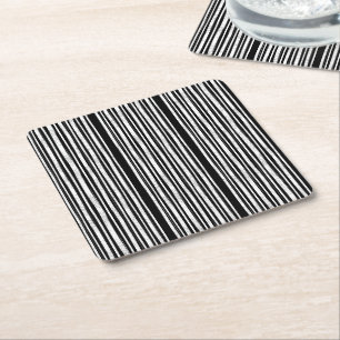 Dessous-de-verre Carré En Papier Motif rayures verticales modernes