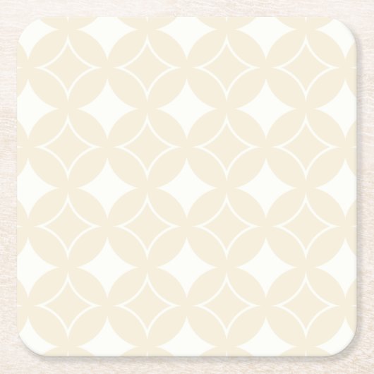 Dessous-de-verre Carré En Papier Motif shippo beige (Devant)