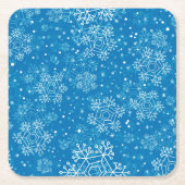 Dessous-de-verre Carré En Papier Motif Snowflake (Devant)