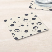 Dessous-de-verre Carré En Papier Motif timide d'éléphant (Incliné)