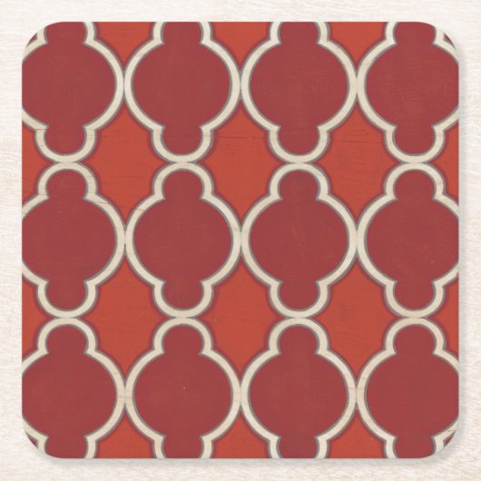 Dessous-de-verre Carré En Papier Motifs du marché VII (Devant)