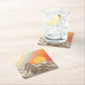 Dessous-de-verre Carré En Papier Mountainscape 1 % pipe% Florent Bodart (En situation)