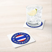 Dessous-de-verre Carré En Papier Muay Thai (En situation)