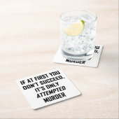 Dessous-de-verre Carré En Papier Murder (En situation)