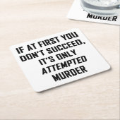 Dessous-de-verre Carré En Papier Murder (Incliné)