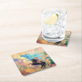 Dessous-de-verre Carré En Papier Muse sur Pegasus, Redon (En situation)