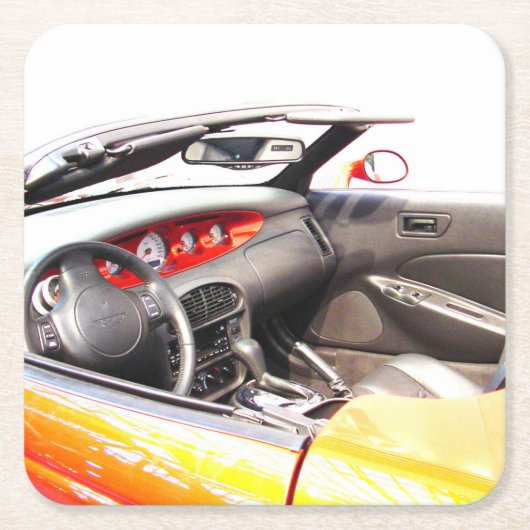 Dessous-de-verre Carré En Papier Mustange (Devant)