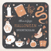 Dessous-de-verre Carré En Papier Mystic Boho Crystal Halloween Party (Devant)