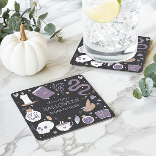 Dessous-de-verre Carré En Papier Mystic Boho Crystal Halloween Party