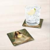 Dessous-de-verre Carré En Papier Mystik Woman (En situation)