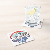 Dessous-de-verre Carré En Papier Nashville dans la conception (En situation)