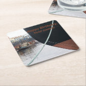 Dessous-de-verre Carré En Papier Navires (Incliné)