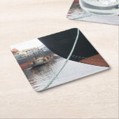 Dessous-de-verre Carré En Papier Navires (Incliné)
