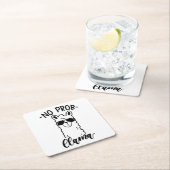 Dessous-de-verre Carré En Papier Ne refroidissez aucun lama de Prob (En situation)