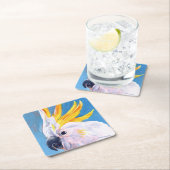 Dessous-de-verre Carré En Papier Neon Mohawk - Cockatoo (En situation)