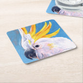 Dessous-de-verre Carré En Papier Neon Mohawk - Cockatoo (Incliné)