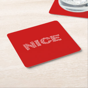 Dessous-de-verre Carré En Papier Nice Riz