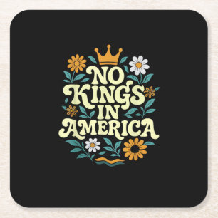 Dessous-de-verre Carré En Papier No Kings In America Since 1776 Freedom Classic