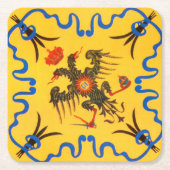 Dessous-de-verre Carré En Papier Nobile Contrada dell'Aquila Palio di Siena (aigle) (Devant)