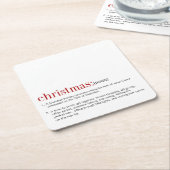 Dessous-de-verre Carré En Papier Noël (Incliné)