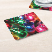 Dessous-de-verre Carré En Papier Noël (Incliné)