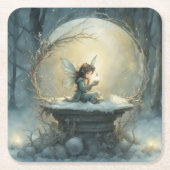 Dessous-de-verre Carré En Papier Noël (Devant)