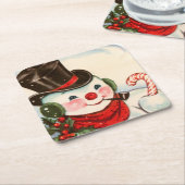 Dessous-de-verre Carré En Papier Noël de Noël (Incliné)