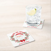 Dessous-de-verre Carré En Papier Noël du Père Noël (En situation)