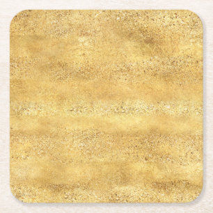 Dessous-de-verre Carré En Papier Noël Gold Glitz