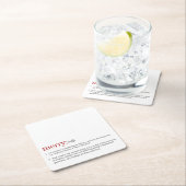 Dessous-de-verre Carré En Papier Noël Joyeux Noël (En situation)