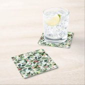 Dessous-de-verre Carré En Papier Noël Motif de l'hiver modifié (En situation)