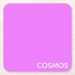 Dessous-de-verre Carré En Papier Nom de couleur pourpre cosmos<br><div class="desc">Nom de couleur pourpre cosmos</div>