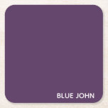 Dessous-de-verre Carré En Papier Nom de la couleur violette de Blue John<br><div class="desc">Nom de la couleur violette de Blue John</div>