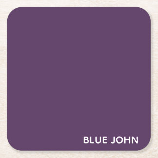 Dessous-de-verre Carré En Papier Nom de la couleur violette de Blue John