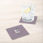 Dessous-de-verre Carré En Papier Nom élégant unique et typographie de monogramme vi<br><div class="desc">Il s'agit de vous avec ce beau dessous de verre en papier. Il a une élégante représentation stylisée de votre nom et monogramme avec sérifs classiques et une typographie de script plus ornée dans une symétrie équilibrée. Les trois éléments se fondent dans une harmonie sophistiquée et créent votre propre logo...</div>