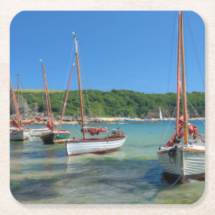Dessous-de-verre Carré En Papier North Sands, Salcombe