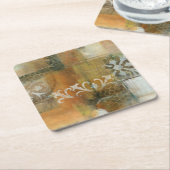 Dessous-de-verre Carré En Papier Note moderne II (Incliné)