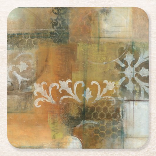 Dessous-de-verre Carré En Papier Note moderne II (Devant)