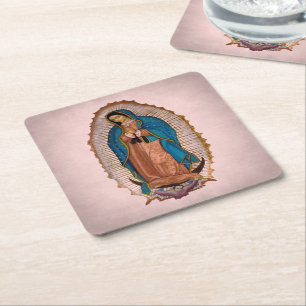 Dessous-de-verre Carré En Papier Notre-Dame de Guadalupe 1531