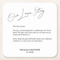 Notre histoire d'amour Mariage serviettes