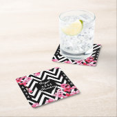 Dessous-de-verre Carré En Papier Numéro d'ange "4444" (En situation)