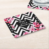 Dessous-de-verre Carré En Papier Numéro d'ange "4444" (Incliné)