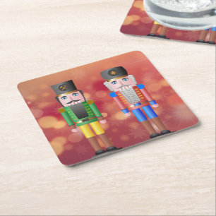 Dessous-de-verre Carré En Papier Nutcrackers 