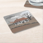 Dessous-de-verre Carré En Papier Oak Tree Manor (Incliné)