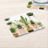 Dessous-de-verre Carré En Papier Oasis intérieure (Incliné)