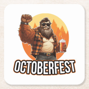 Dessous-de-verre Carré En Papier Octoberfest Bigfoot