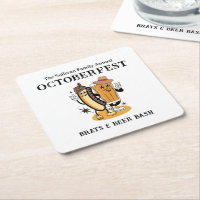 Octoberfest Brats et bière Fall Party Retro